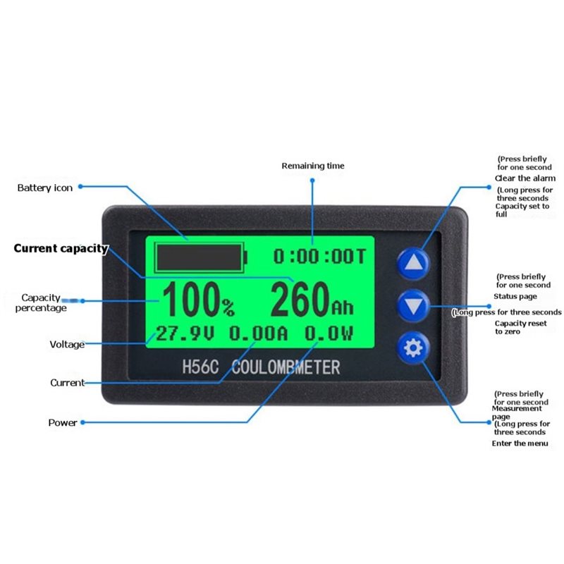Battery Monitor Coulometer - 【EYEL! جديد!】 جهاز اختبار سعة البطارية