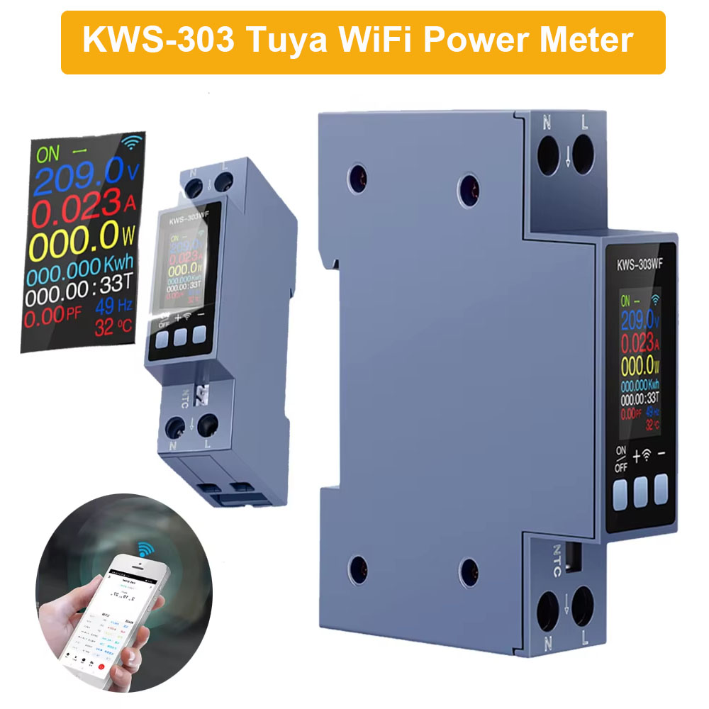 Battery Monitor Coulometer - عداد طاقة KWS-303 ذكي بتقنية Tuya