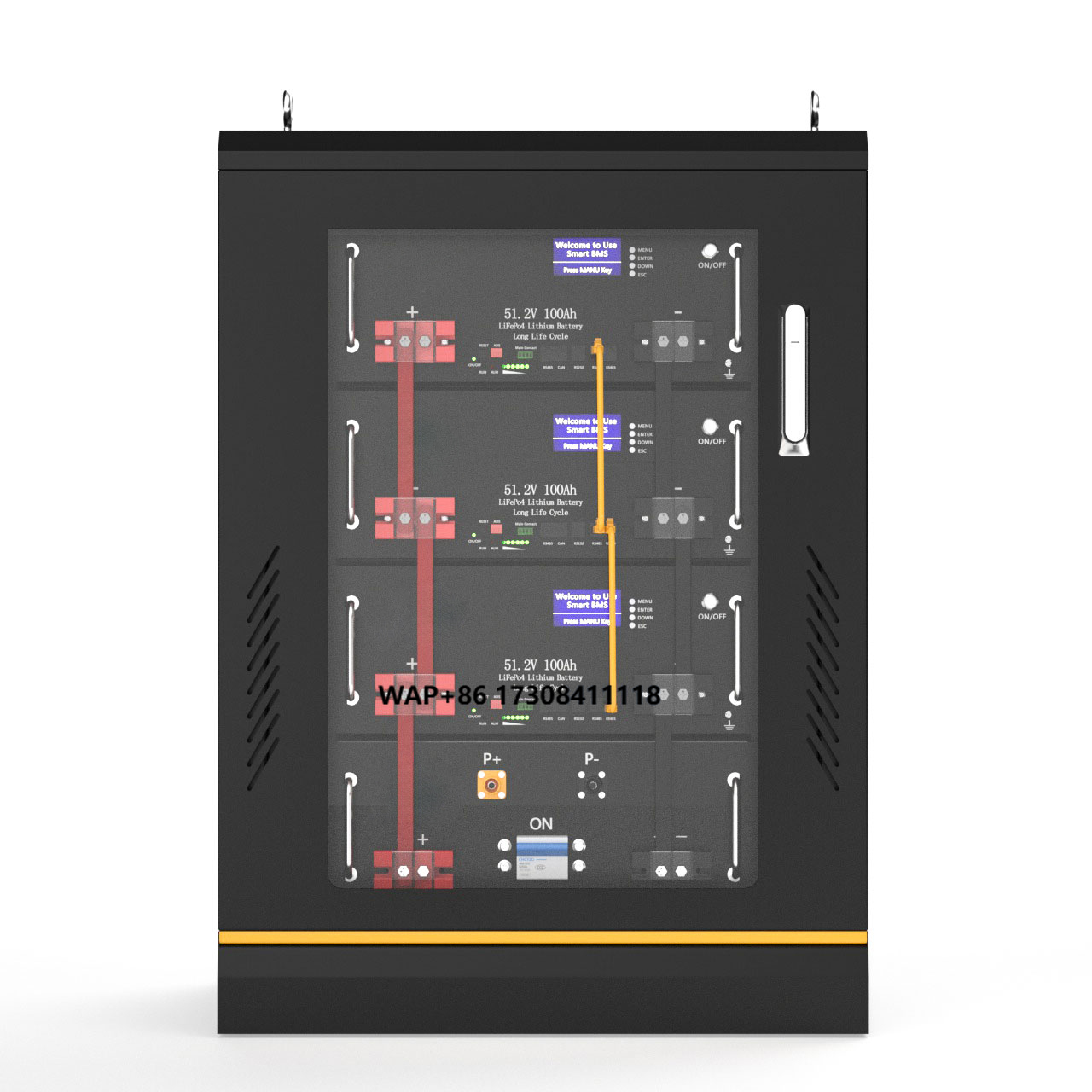 Energy Storage Rack - 10KW النظام الشمسي Lifepo4 بطارية حزمة
