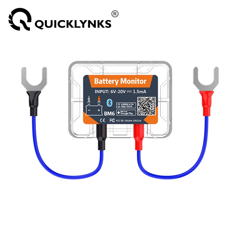 Battery Monitor Coulometer - QUICKLYNKS BM6 12 فولت مراقبة البطارية
