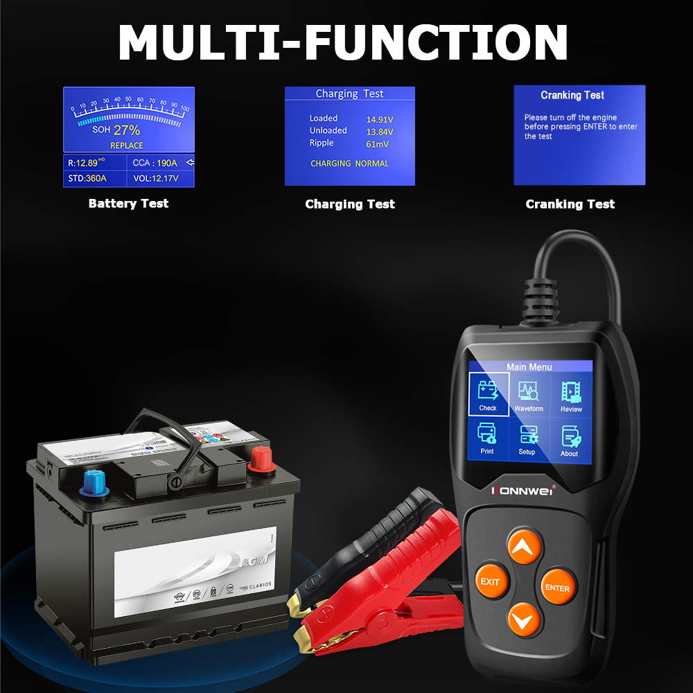 جهاز اختبار بطارية السيارة الا - مراجعة Battery Monitor Coulometer وسعره