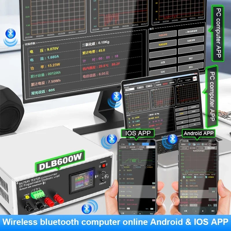 DLB-600W 200 فولت 40A 18650 بط - مراجعة Battery Monitor Coulometer وسعره