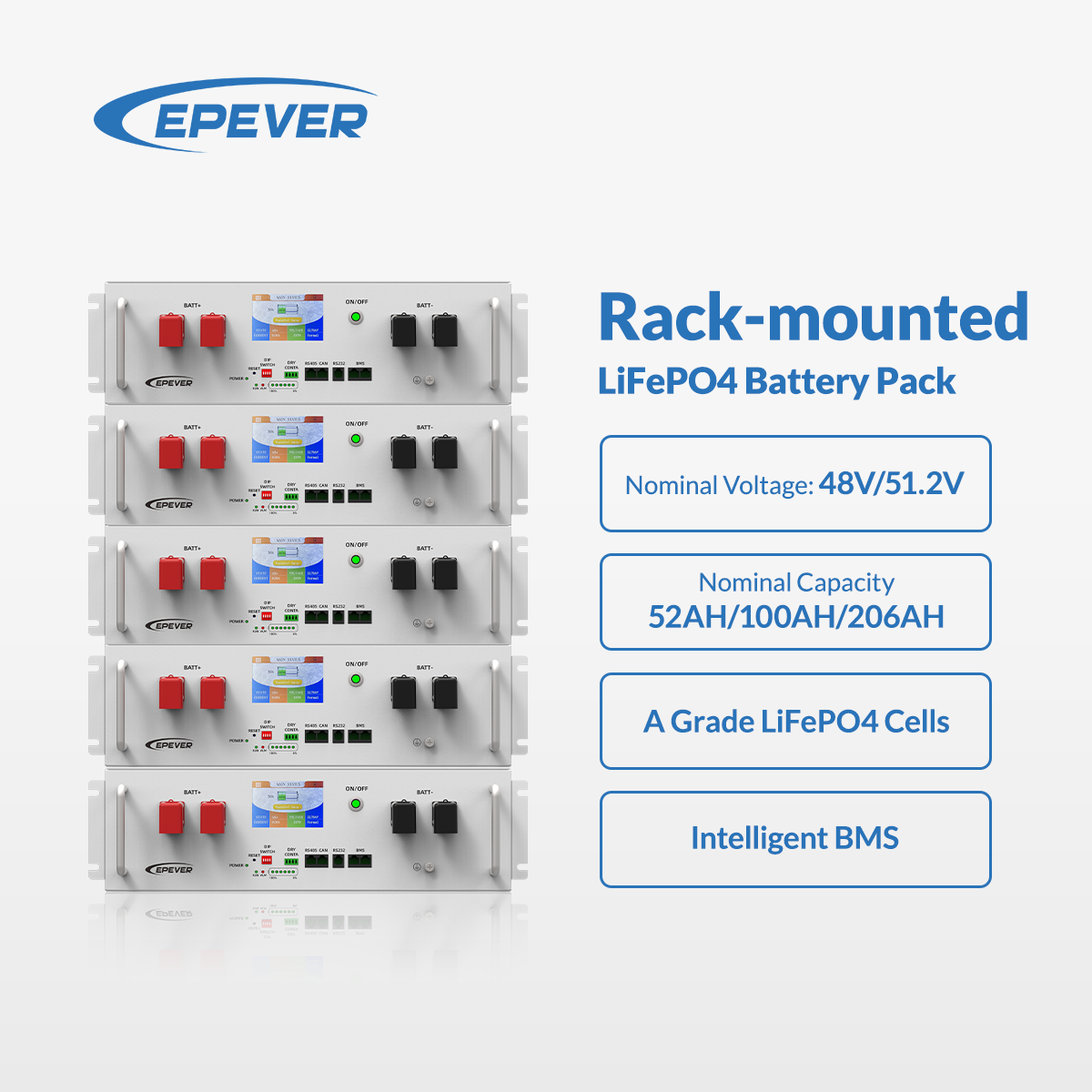 Epever 6000 دورات 48 فولت 51.2 - مراجعة Energy Storage Rack وسعره