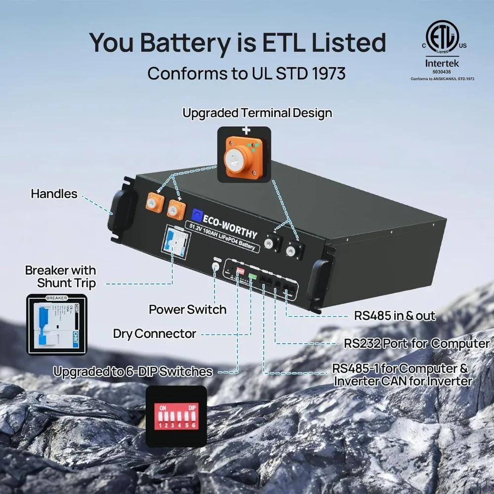 بطارية ليثيوم LiFePO4 48 فولت  - مراجعة Energy Storage Rack وسعره