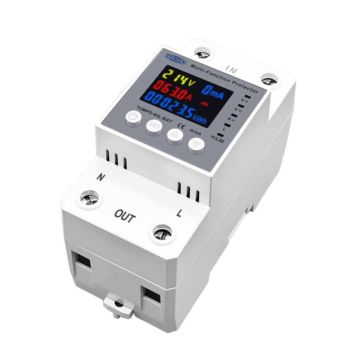 TOMZN 63A جهاز حماية من الجهد  - مراجعة Battery Monitor Coulometer وسعره